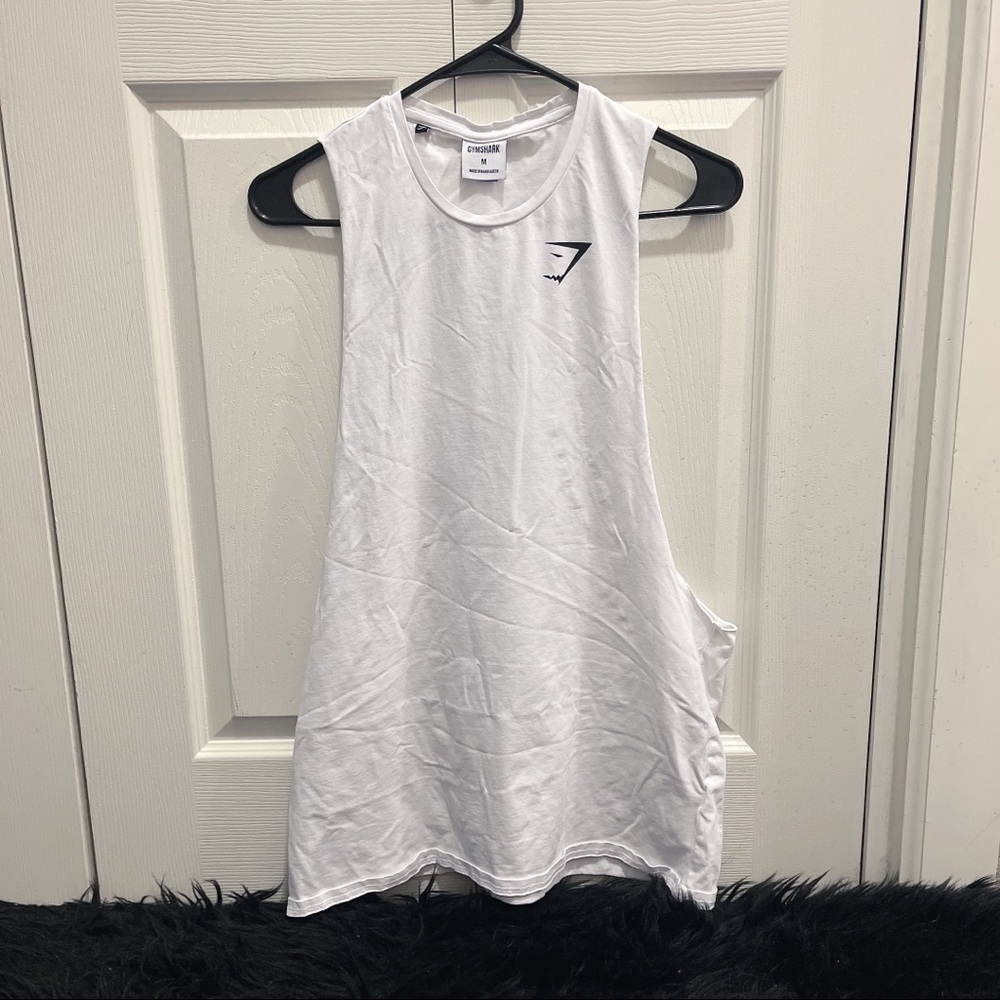 M | Gymshark White Tank